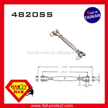 4820SS Ladder Vertical Life Line System Hardware Equipment Parts Stainless Steel Jaw and Jaw Turnbuckle